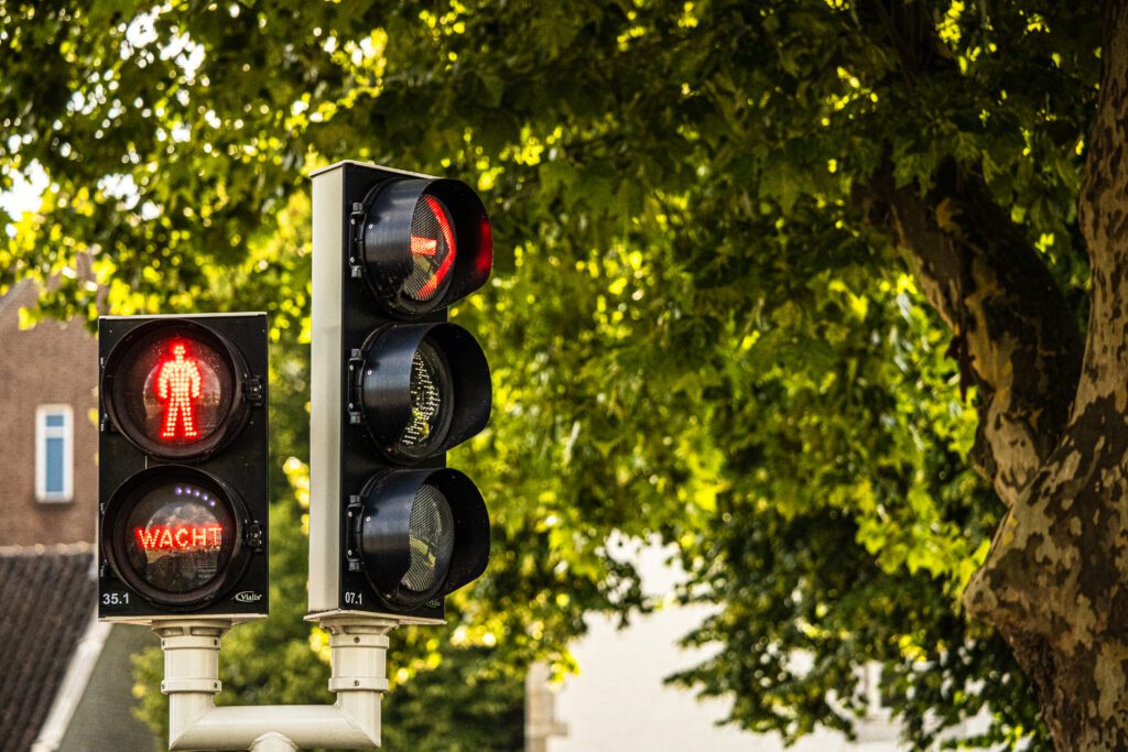A pedestrian crossing in Maastricht